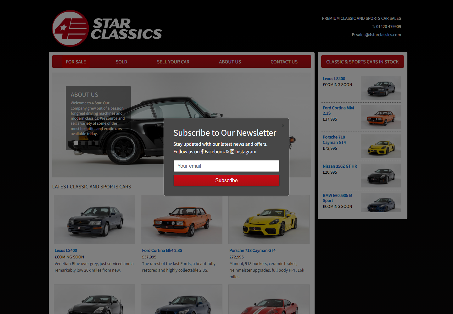 Website screenshot